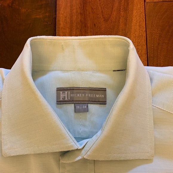 2 Hickey Freeman dress shirts. Both French cuffs. - Picture 5 of 8